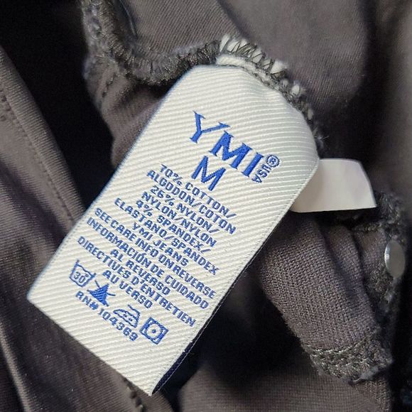 YMI Maternity Skinny Pull On Pants ~ Sz M ~ Gray ~ 30" Inseam - Picture 5 of 7